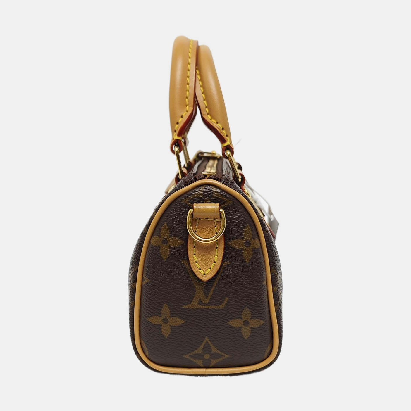 SPEEDY Nano Monogram Coated Canvas Brown