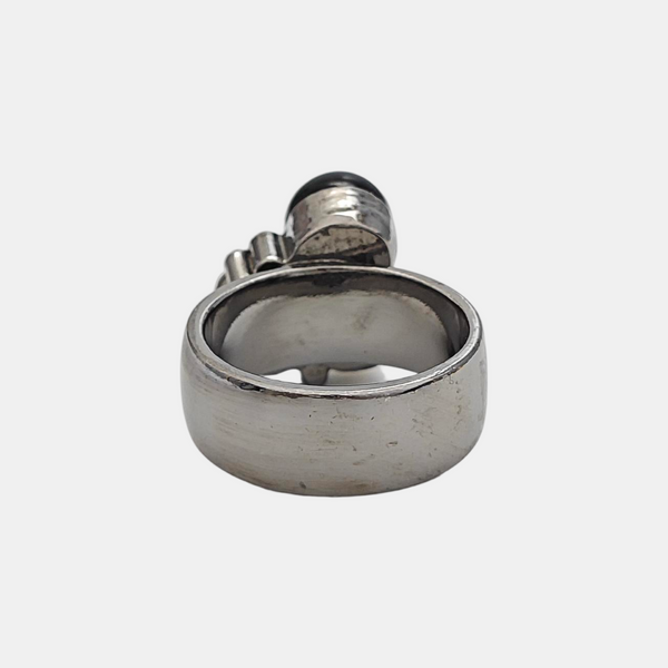 Metal Black Ring EU 53