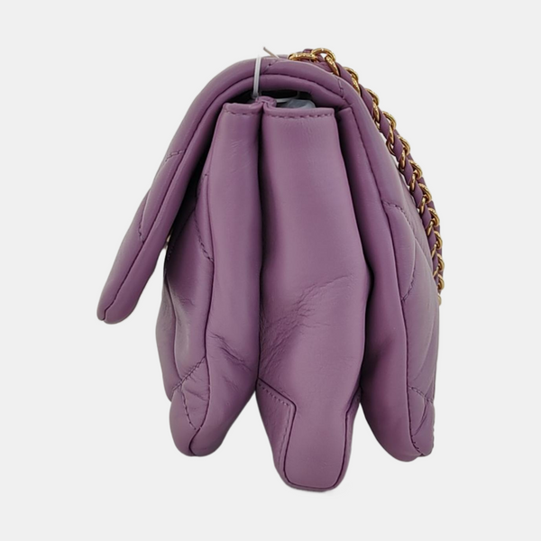 Ginny Quilted Calfskin Purple