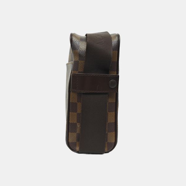 OLAV PM Damier Ebene Coated Canvas Brown