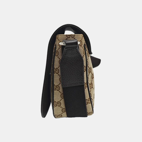 Monogram Canvas Crossbody Bag Brown