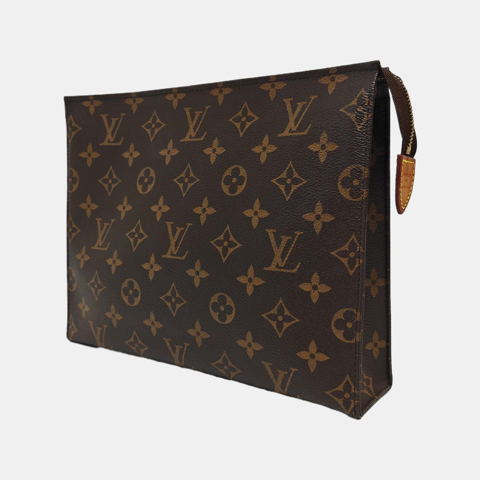 TOILET POCKET 26 Monogram Coated Canvas Brown