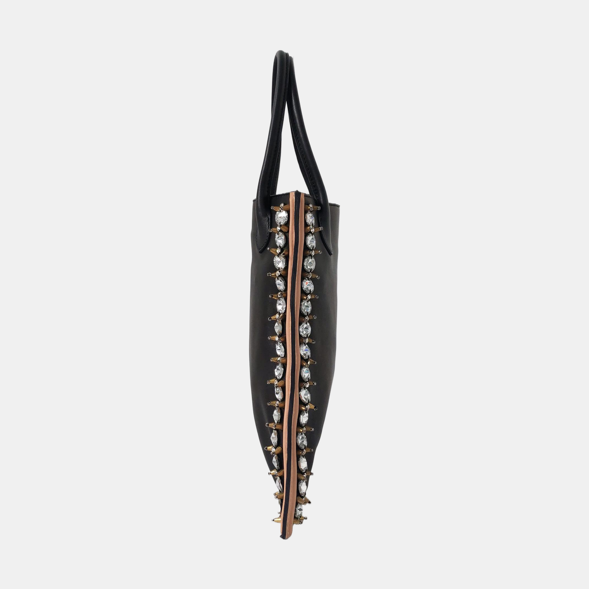 Lambskin Tote Bag Black