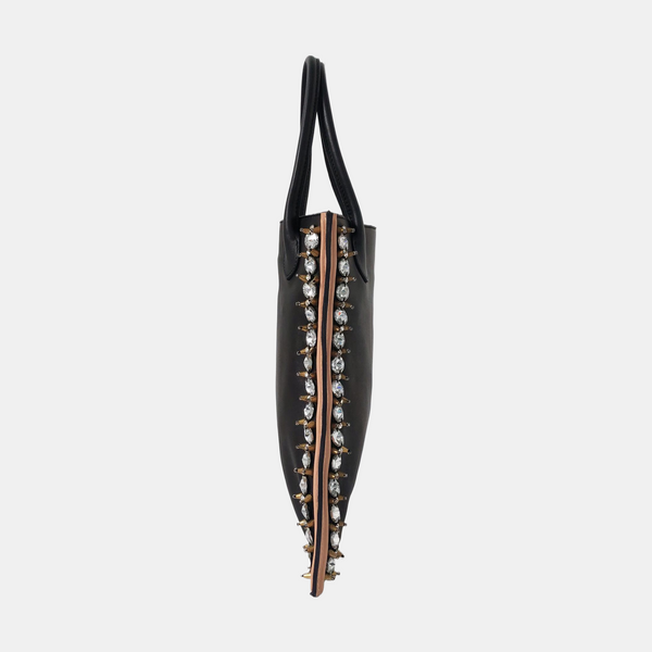 Lambskin Tote Bag Black