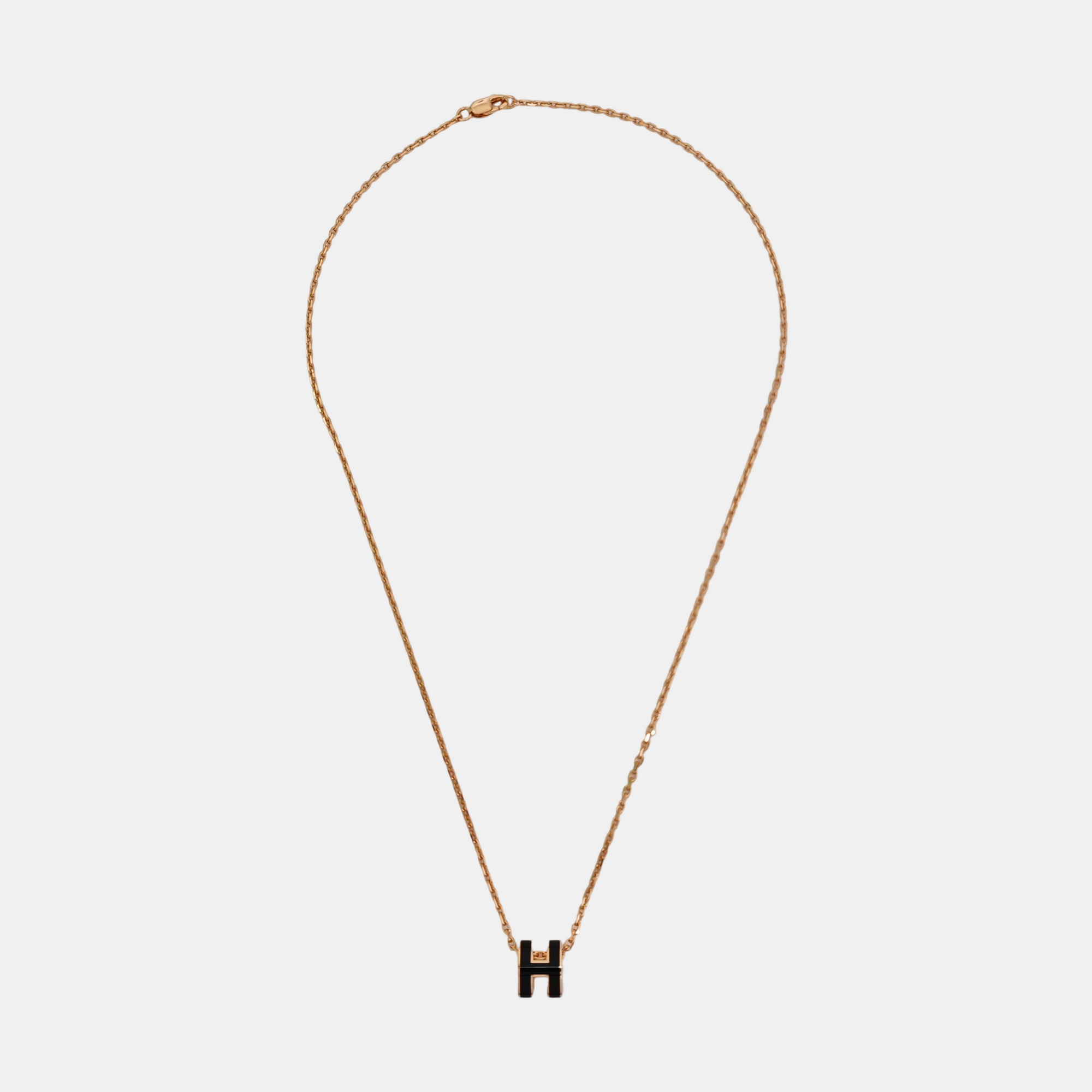 Pop H Metal Rose Gold Necklace