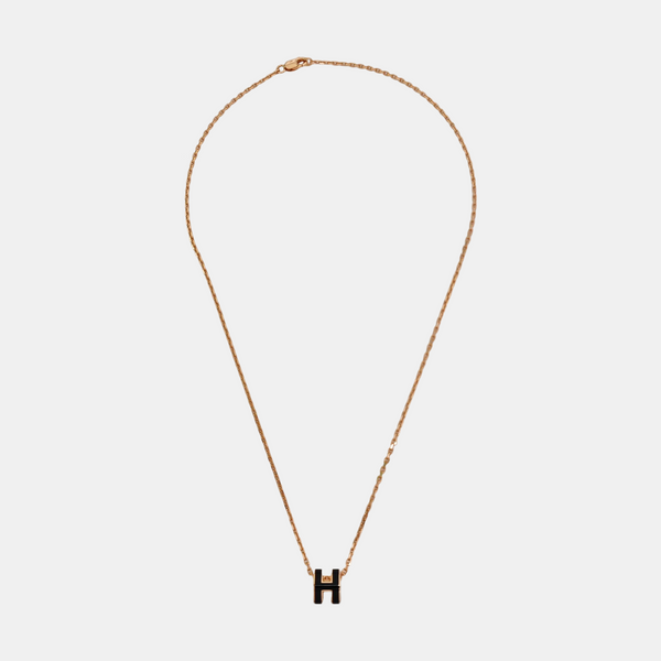 Pop H Metal Rose Gold Necklace