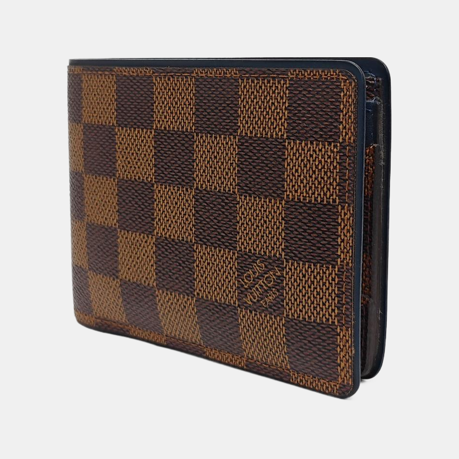 Damier Ebene Coated Canvas Wallet Brown