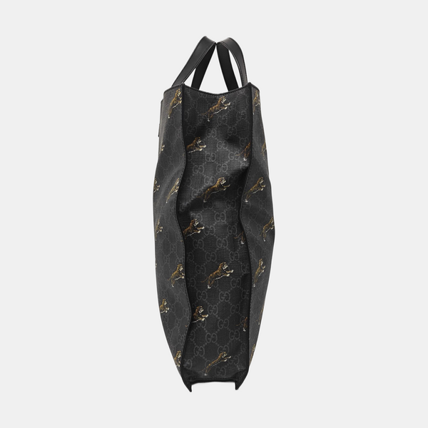GG Supreme Monogram Coated Canvas Black