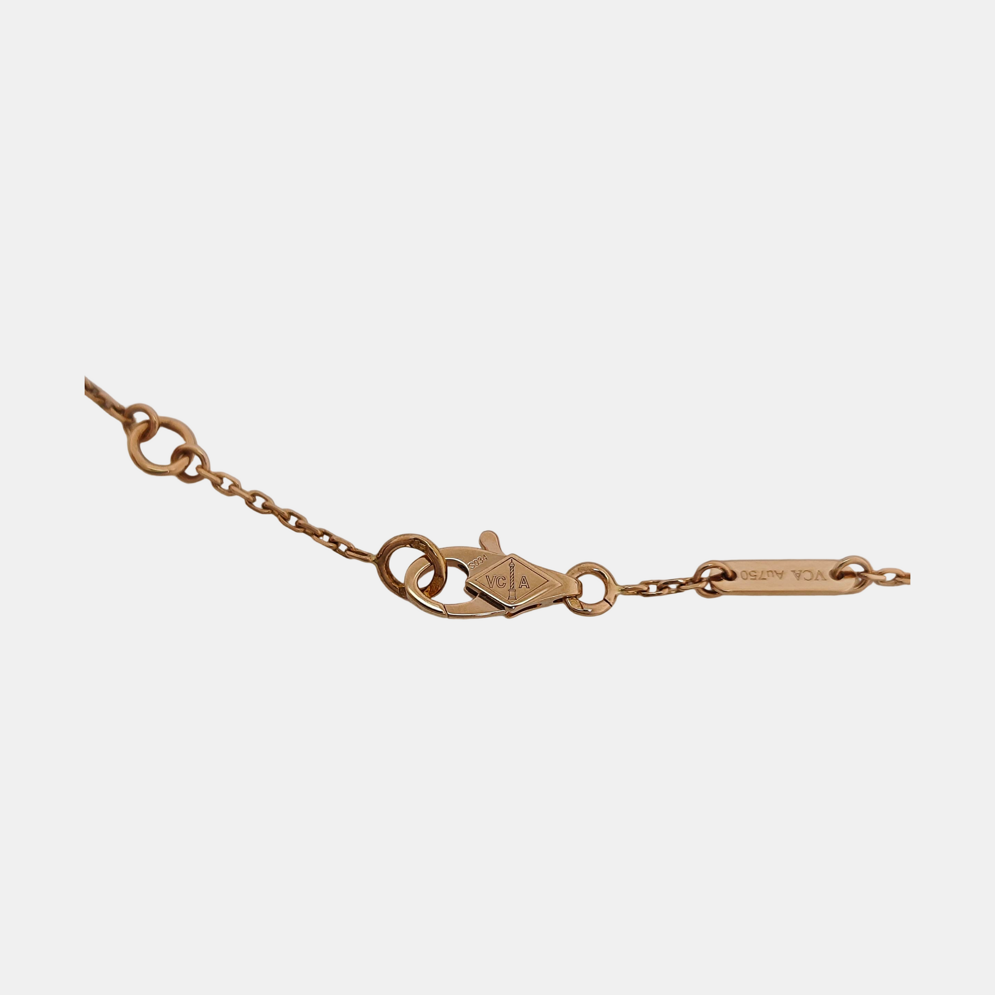 Sweet Alhambra 18k Rose Gold Bracelet