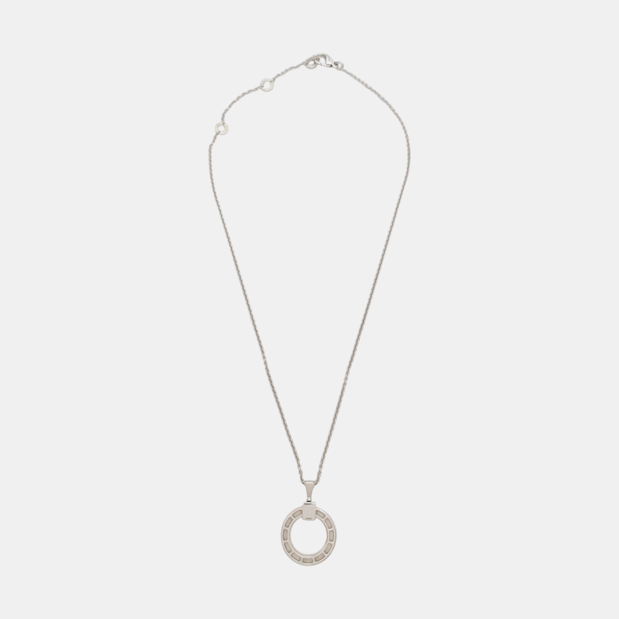 BVLGARI BVLGARI Collar de oro blanco de 18k y plata