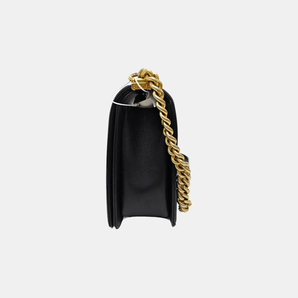 BOY CHANEL Large Quilted Calfskin Black