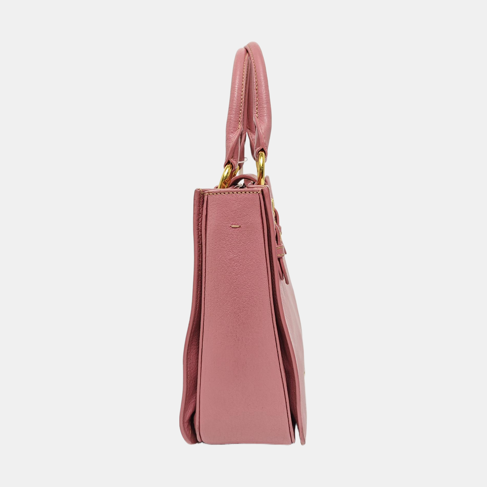 Calfskin Tote Bag Pink