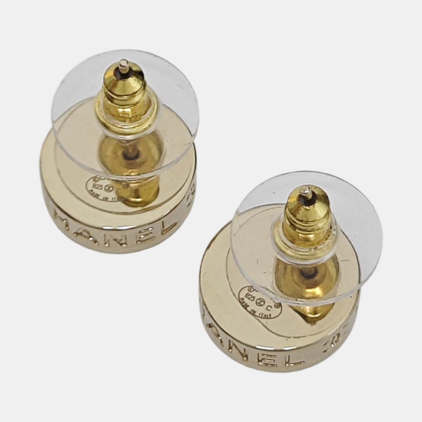 Metal Gold Stud Earrings