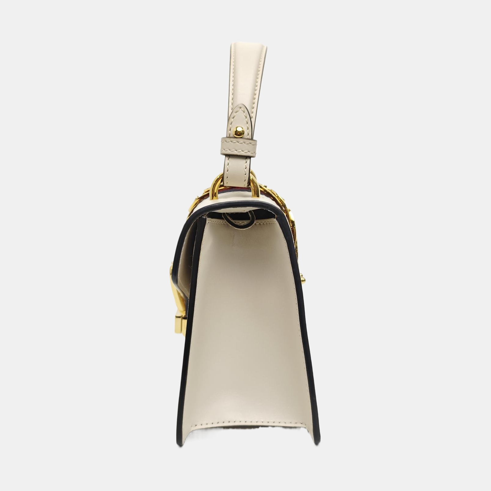 Sylvie Mini Calfskin White