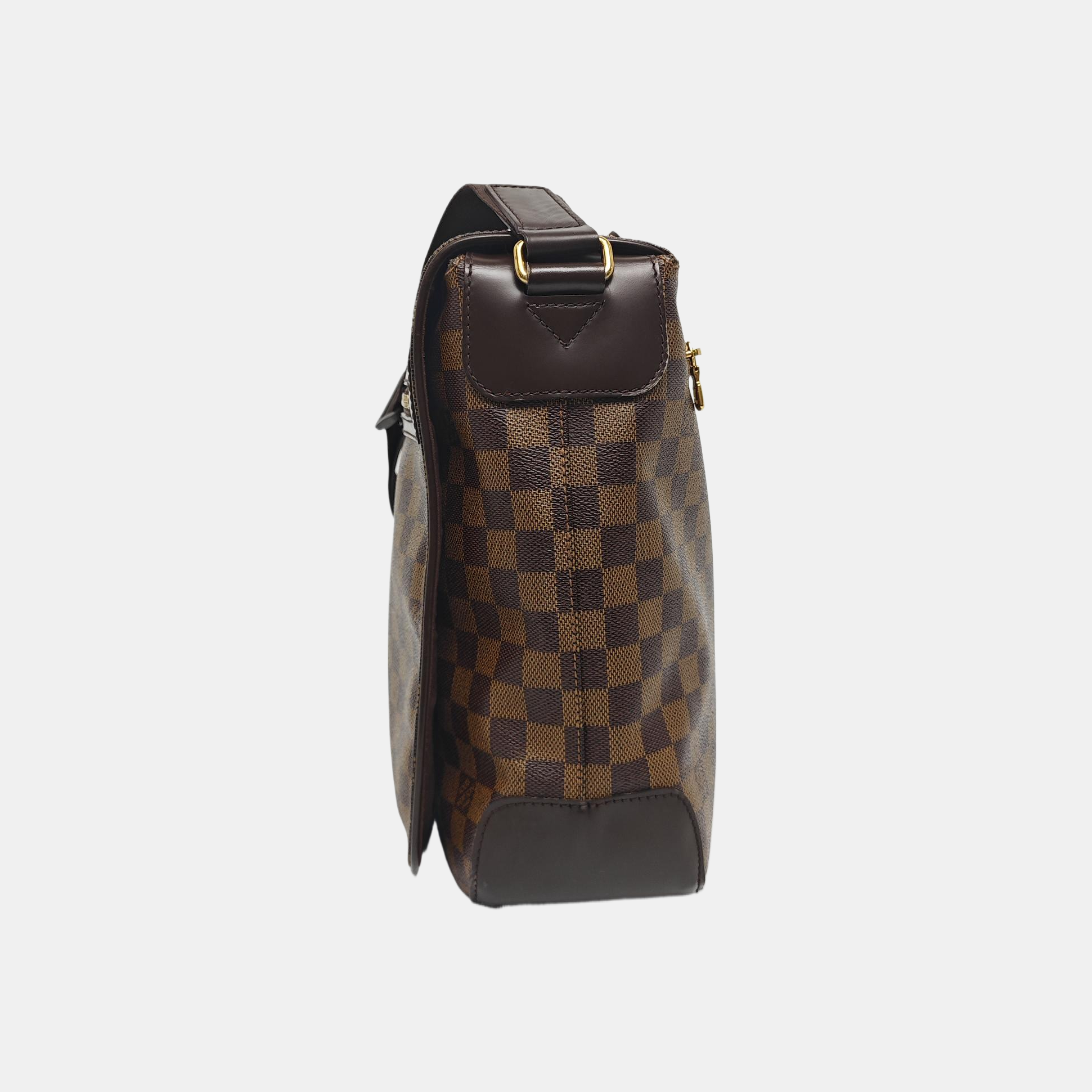 SPENCER Damier Ebene Coated Canvas Brown