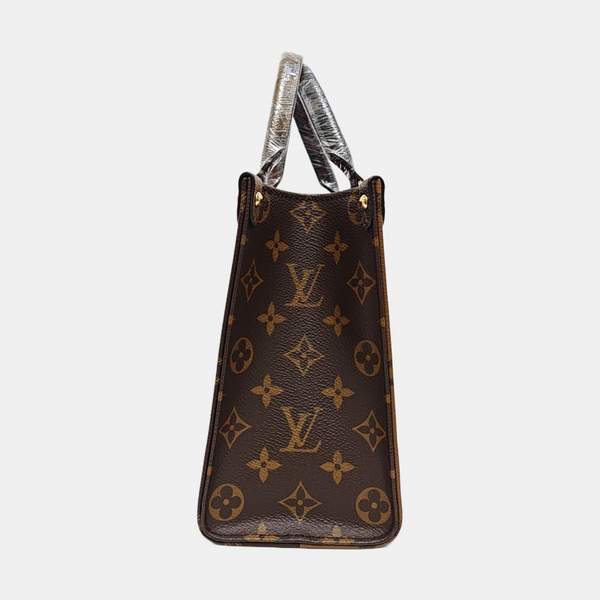 ONTHEGO PM Monogram Coated Canvas Brown