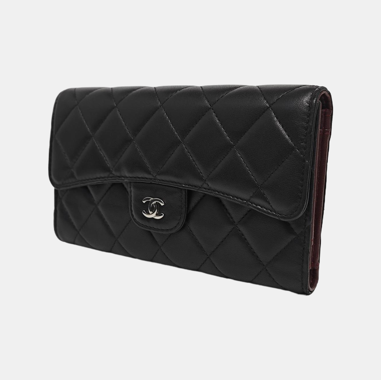 CLASSIC FLAP Mini Quilted Lambskin Black Wallet