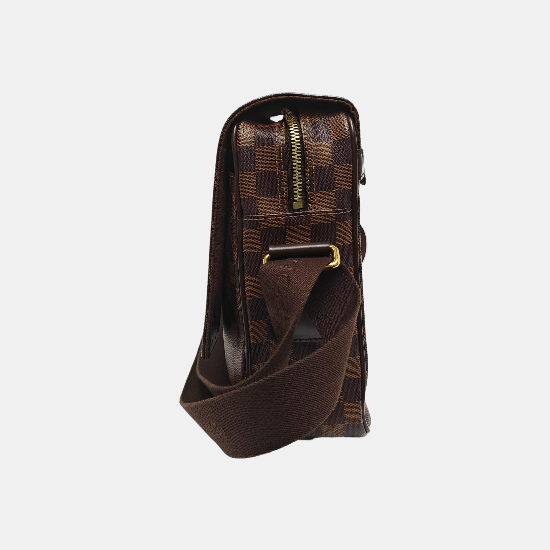 SHELTON MM Damier Ebene Coated Canvas Brown