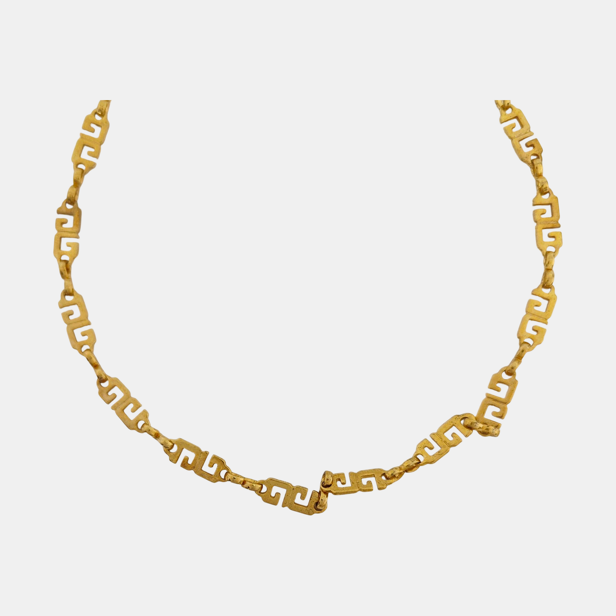 G Cube Metal Gold Necklace
