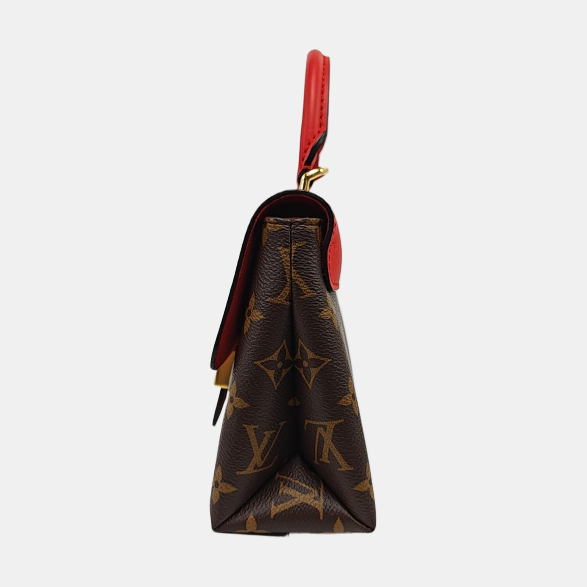 Authenticated pre-owned  LOCKY BB Monogram Coated Canvas Red - Shoulder Bag at Looply