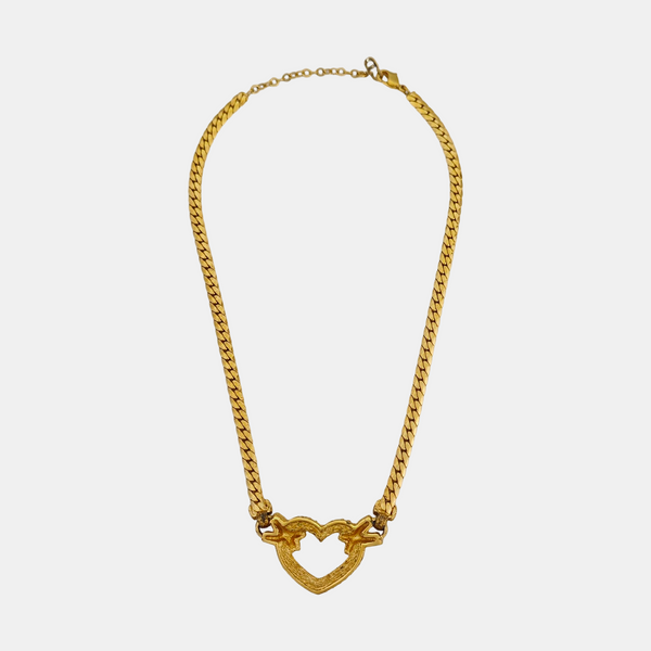 Twist Round Metal Gold Necklace