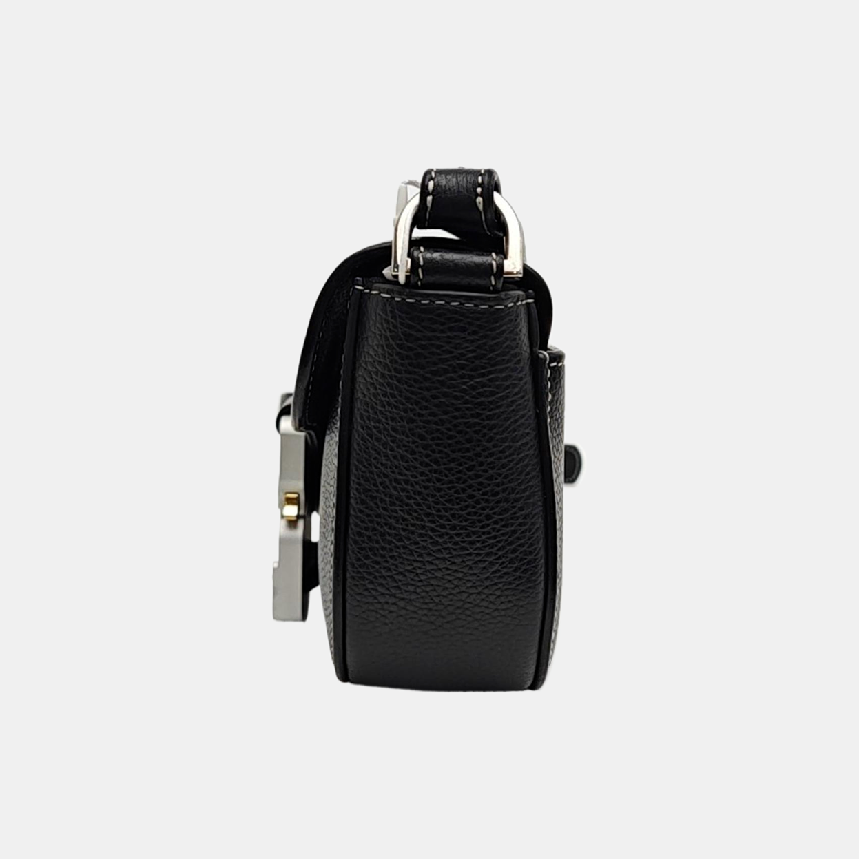 Saddle Mini Calfskin Black