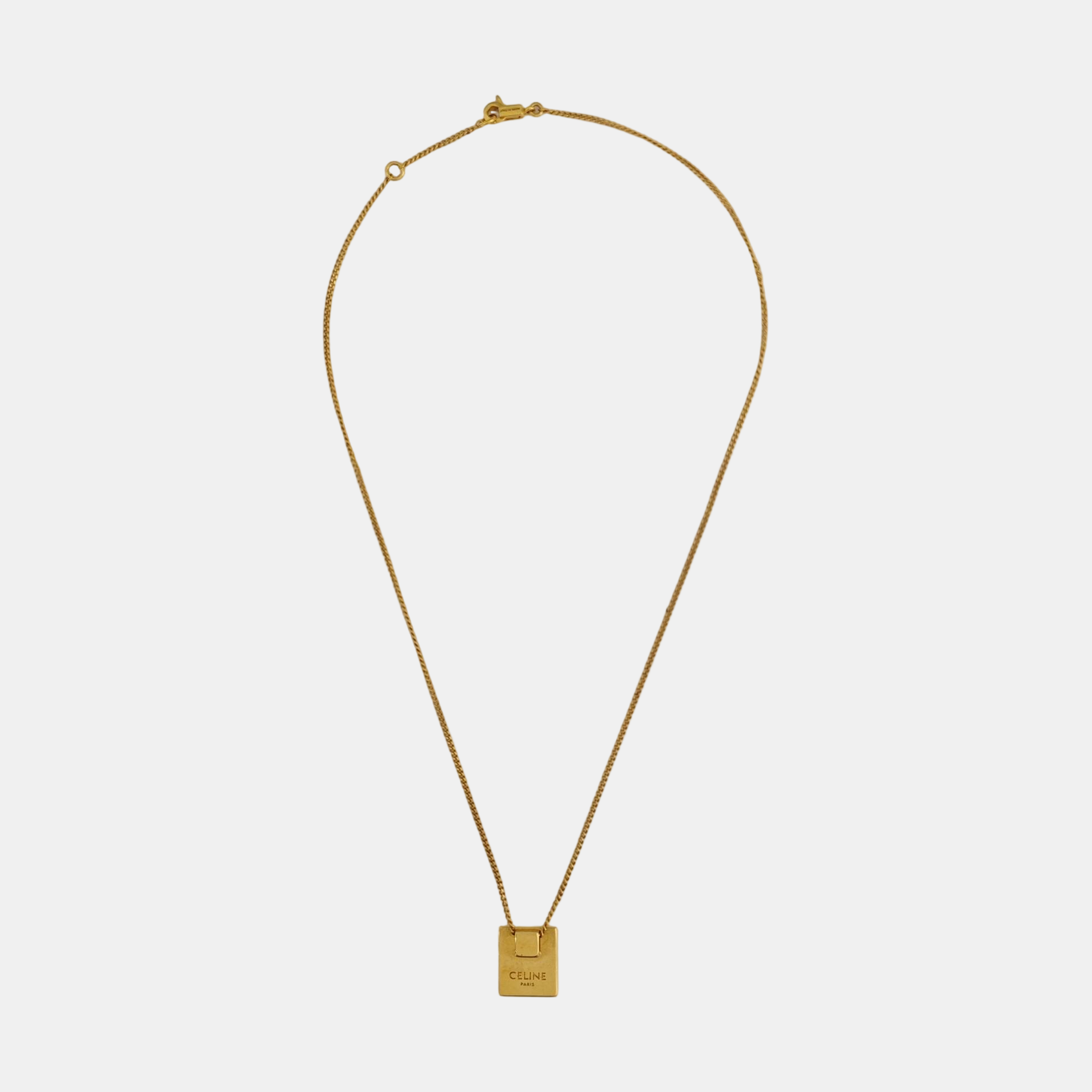 ALPHABET Brass Gold Necklace