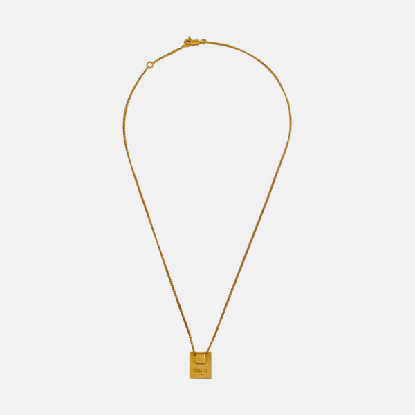 ALPHABET Brass Gold Necklace