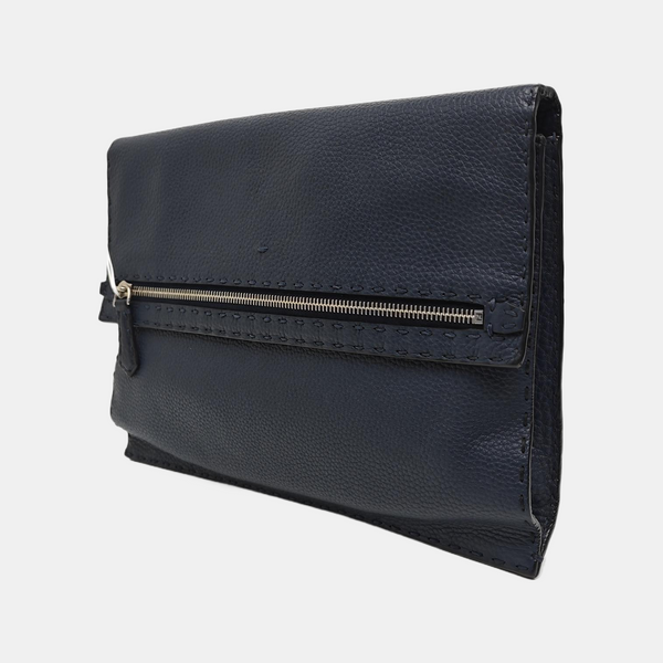 Calfskin Clutch Blue