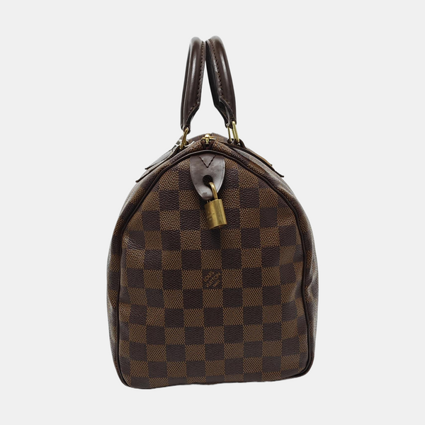 SPEEDY 30 Damier Ebene Coated Canvas Brown
