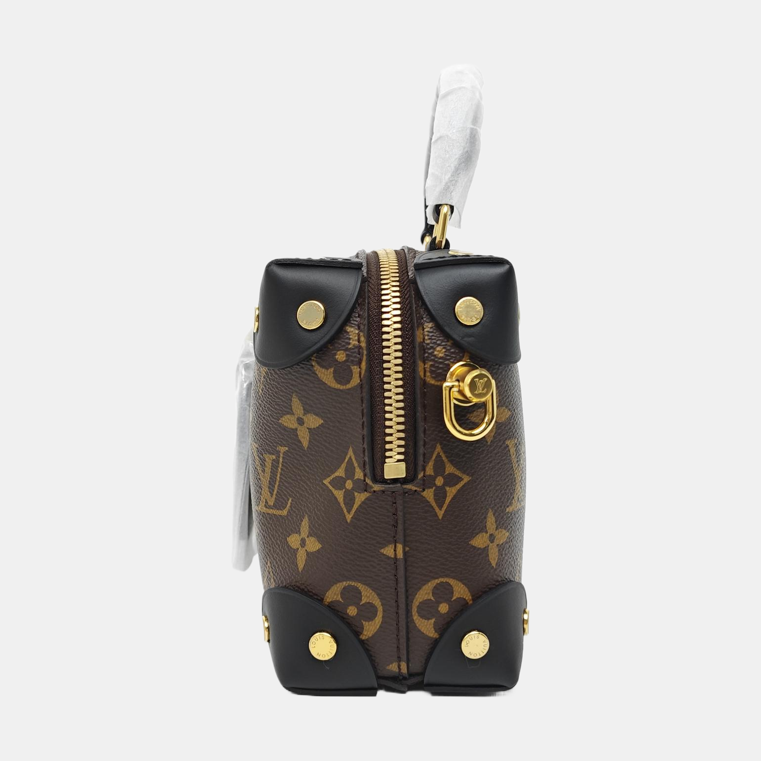 PETITE MALLE Monogram Coated Canvas Brown