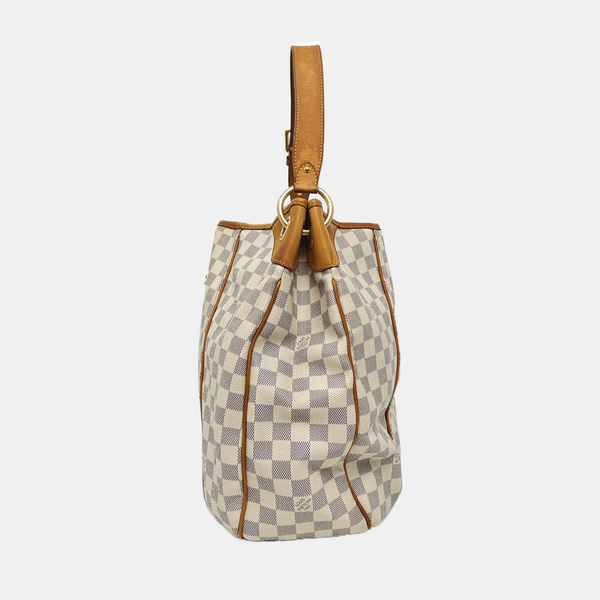 GALLIERA GM Damier Azur Coated Canvas White