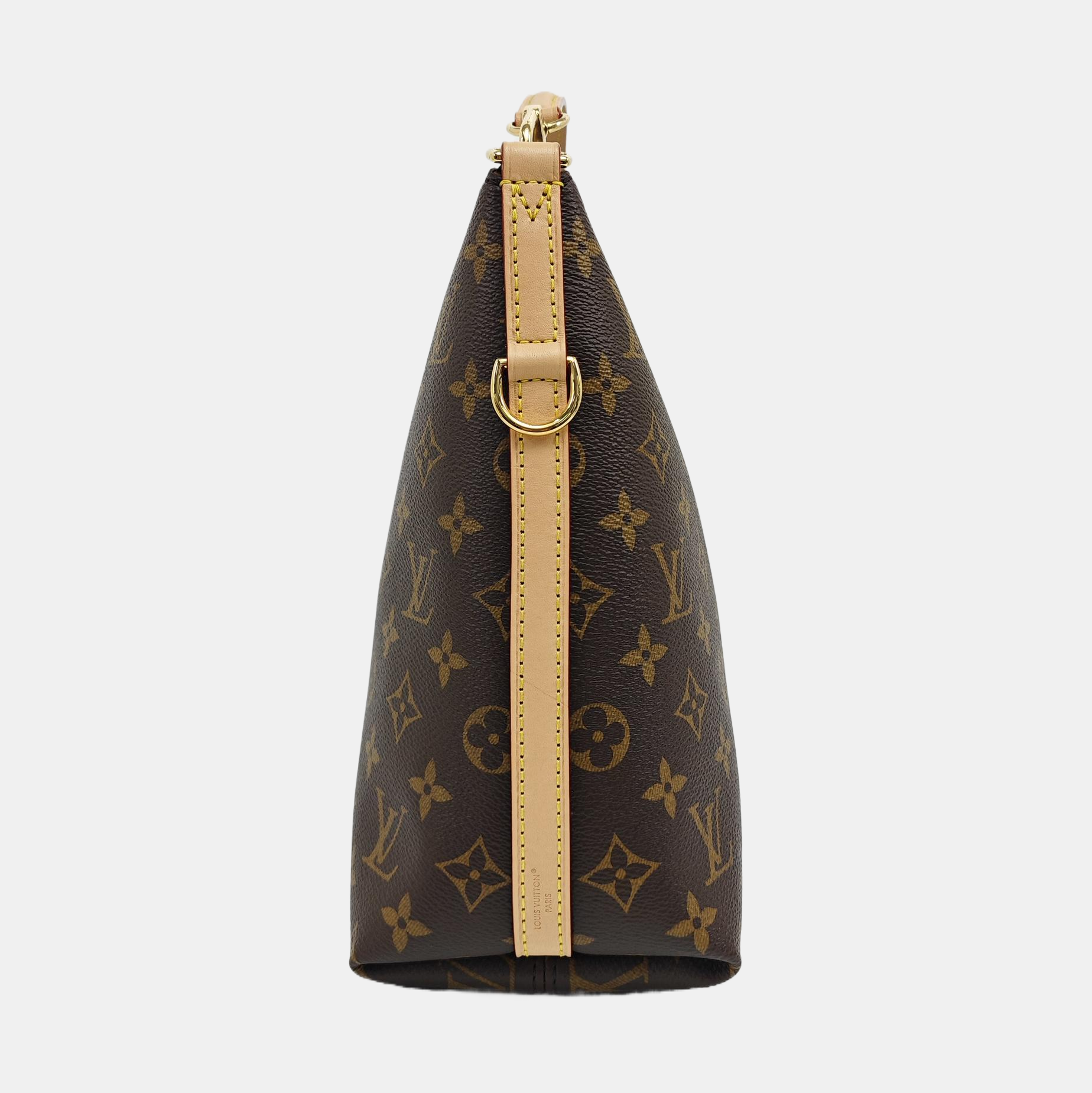 Monogram Coated Canvas Shoulder Bag Brown