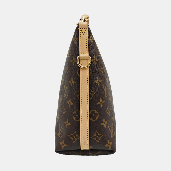 Monogram Coated Canvas Shoulder Bag Brown