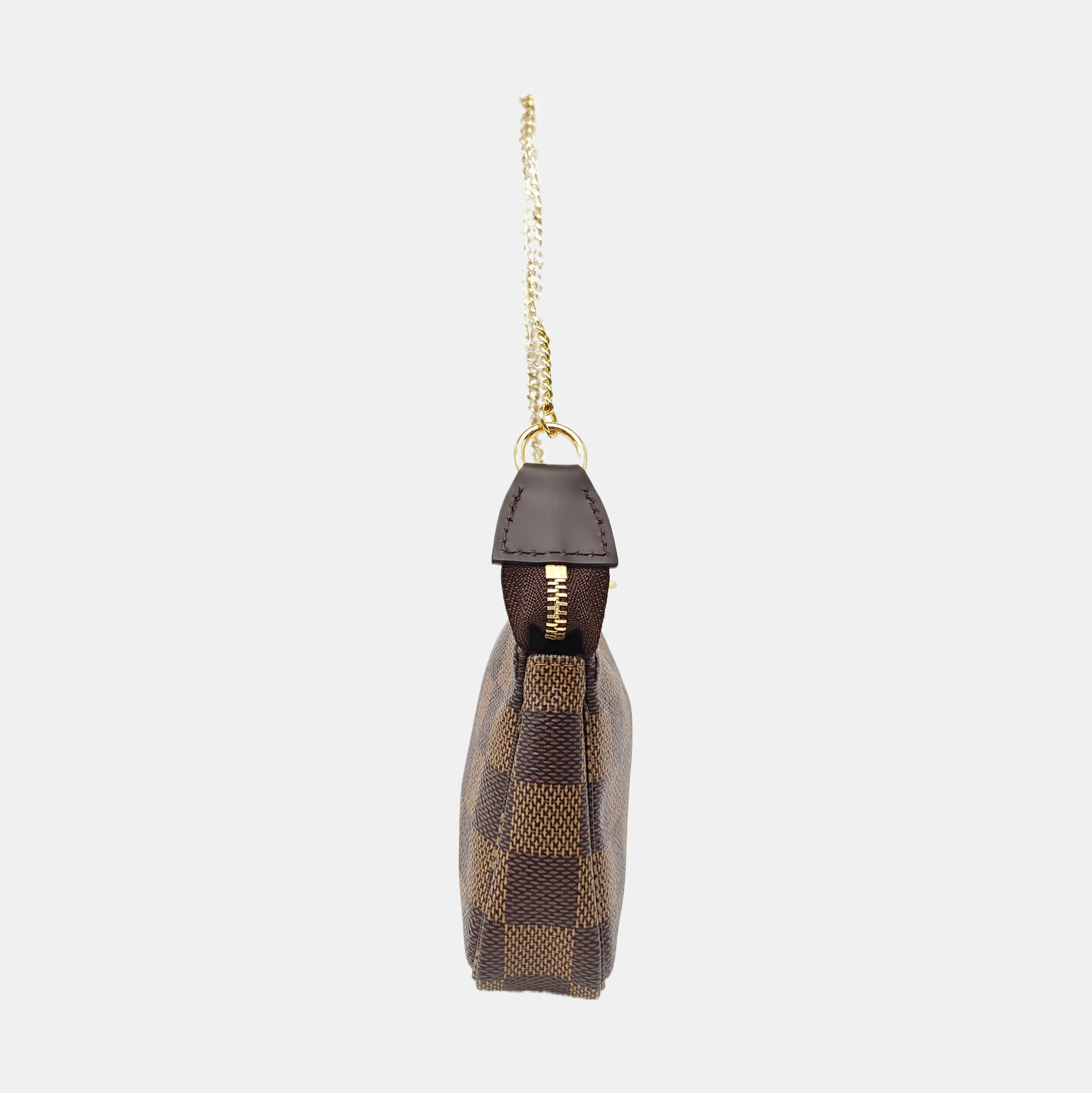 ACCESSOIRES Mini Damier Ebene Coated Canvas Brown