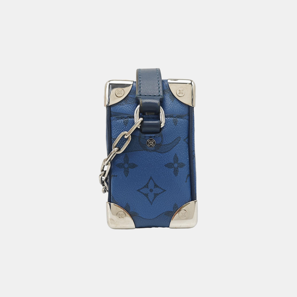 SOFT TRUNK Mini Monogram Coated Canvas Blue