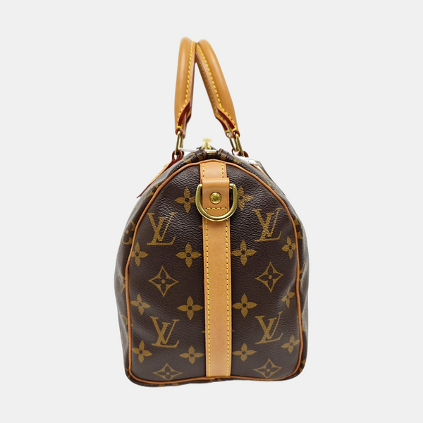SPEEDY 25 Lona Monogram Revestida Marrón