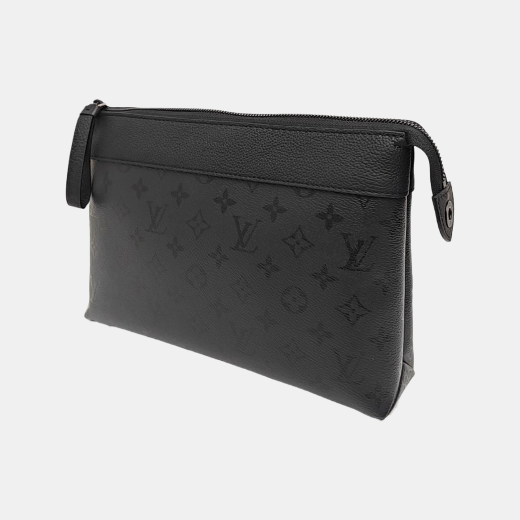 Pochette Voyag Monogram Coated Canvas Black