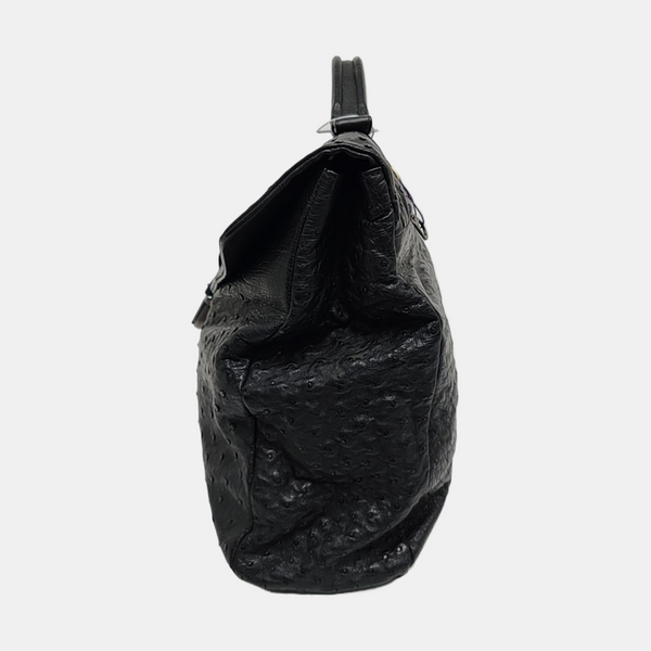 Capri Ostrich Black
