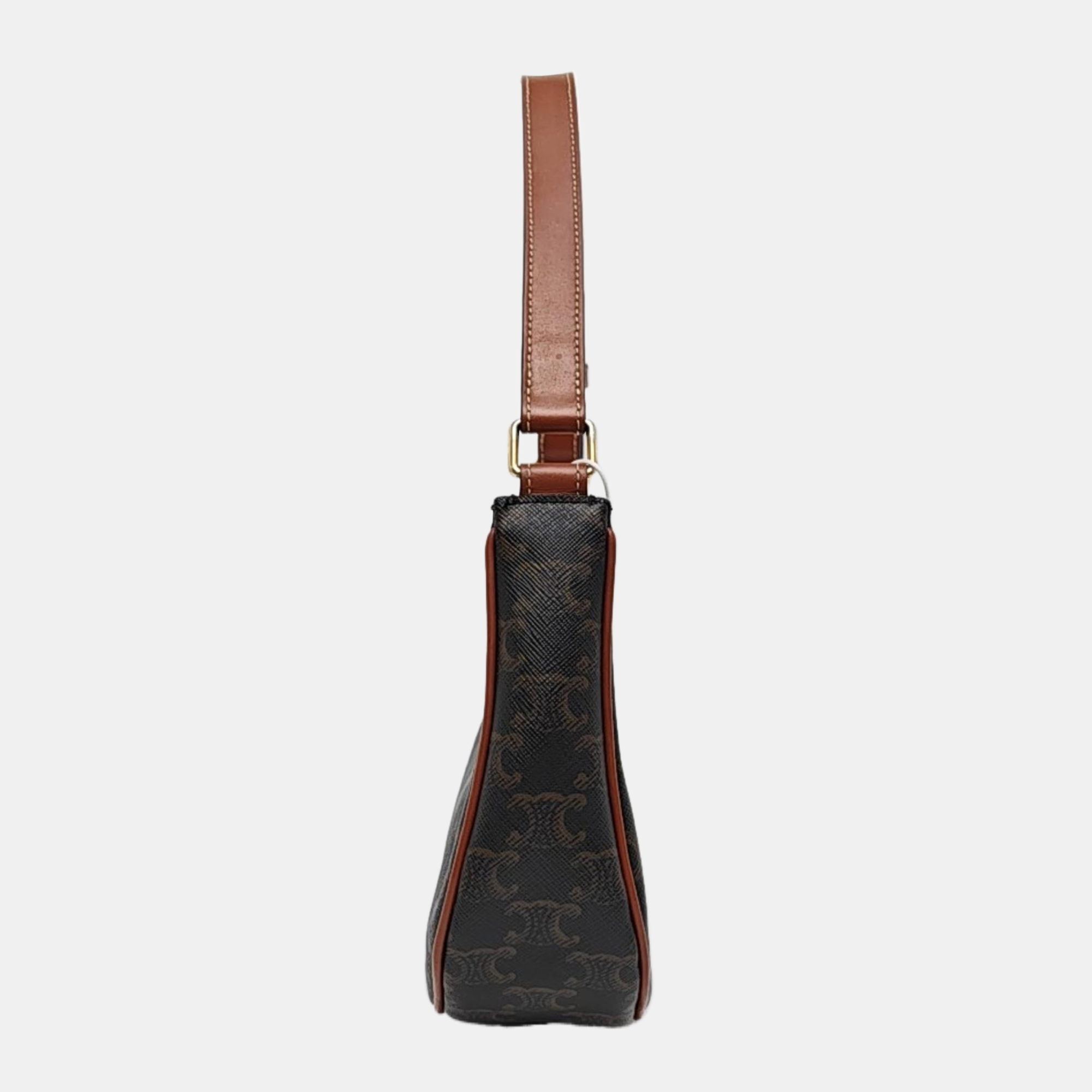 Authenticated pre-owned  AVA Coated Canvas Brown - Top Handle Bag at Looply
