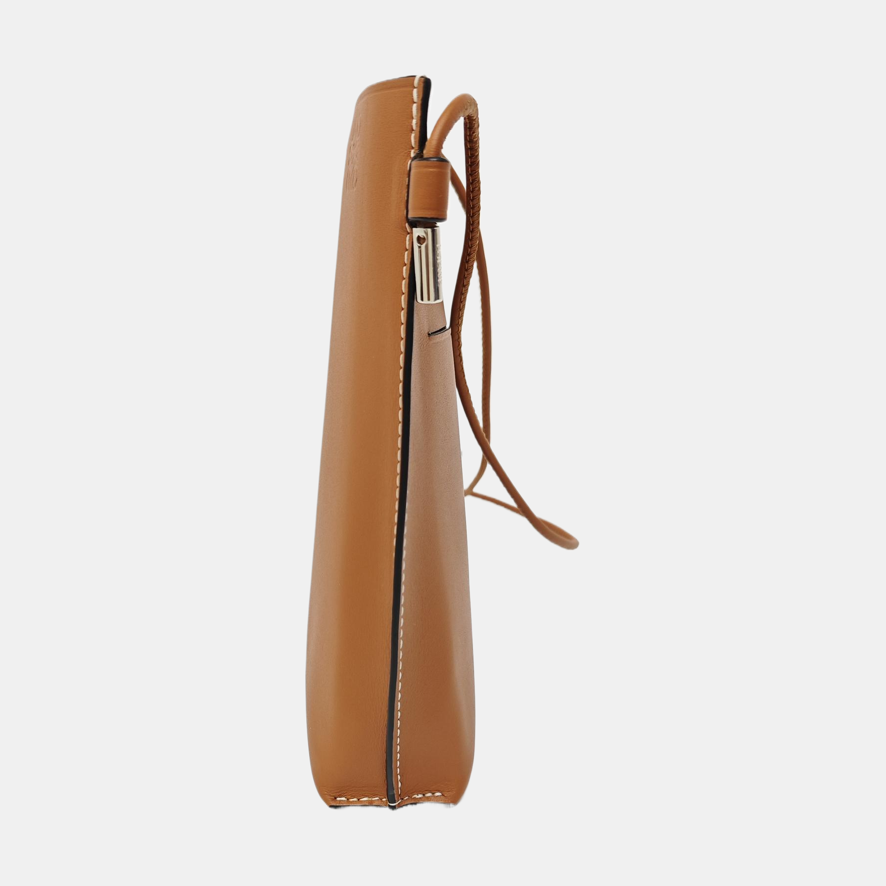 Calfskin Shoulder Bag Brown