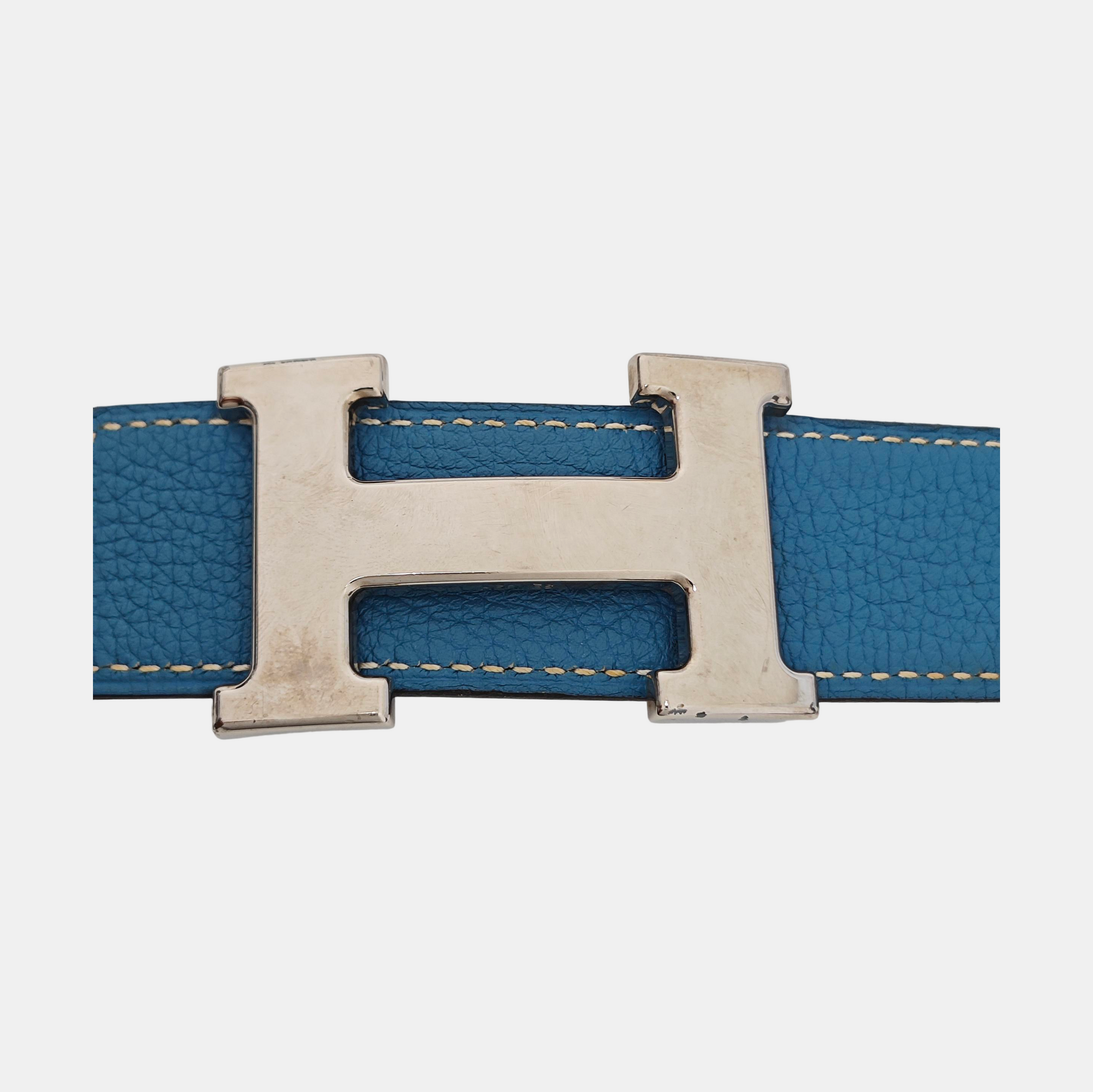 Leather Belt Blue