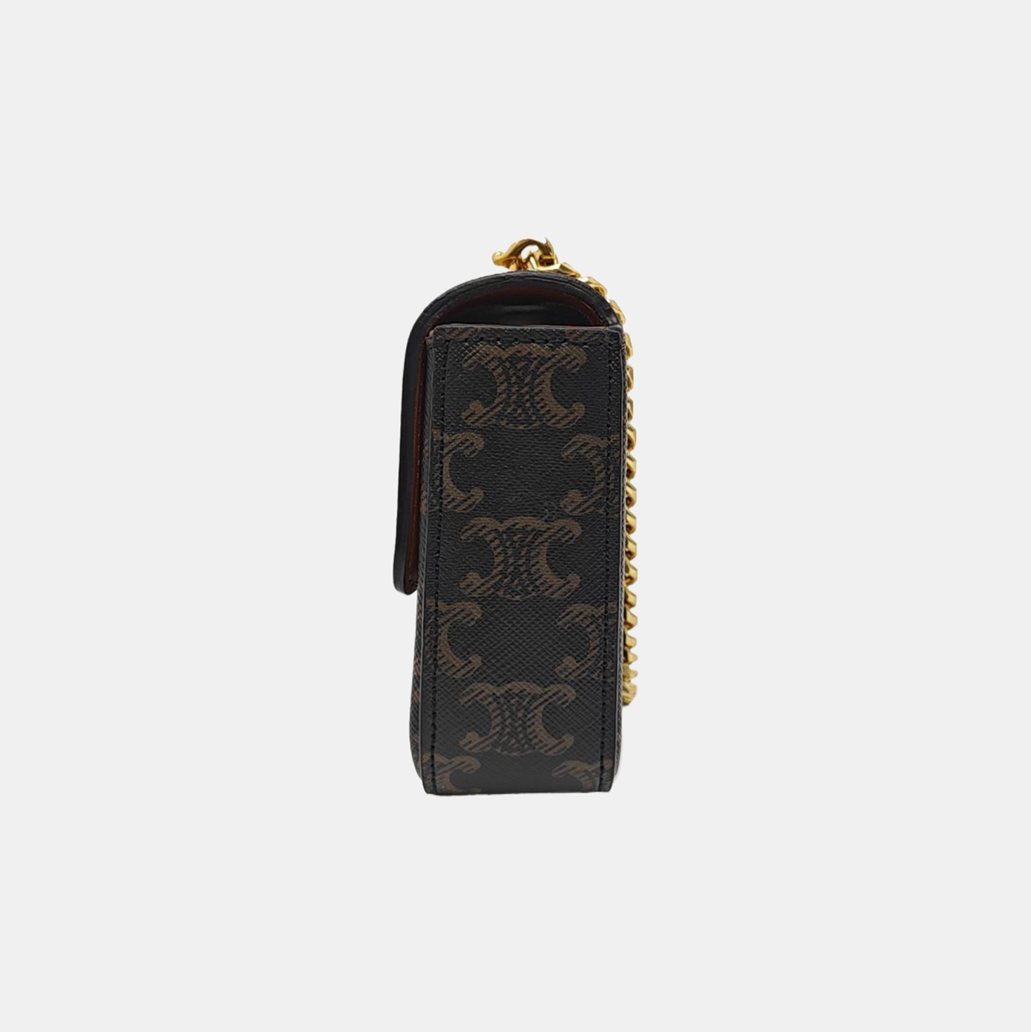 TRIOMPHE Small Coated Canvas Black