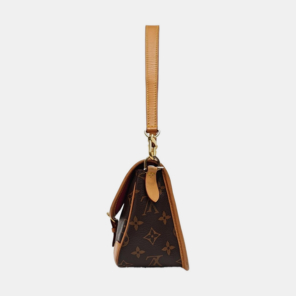 DIANE Monogram Coated Canvas Brown