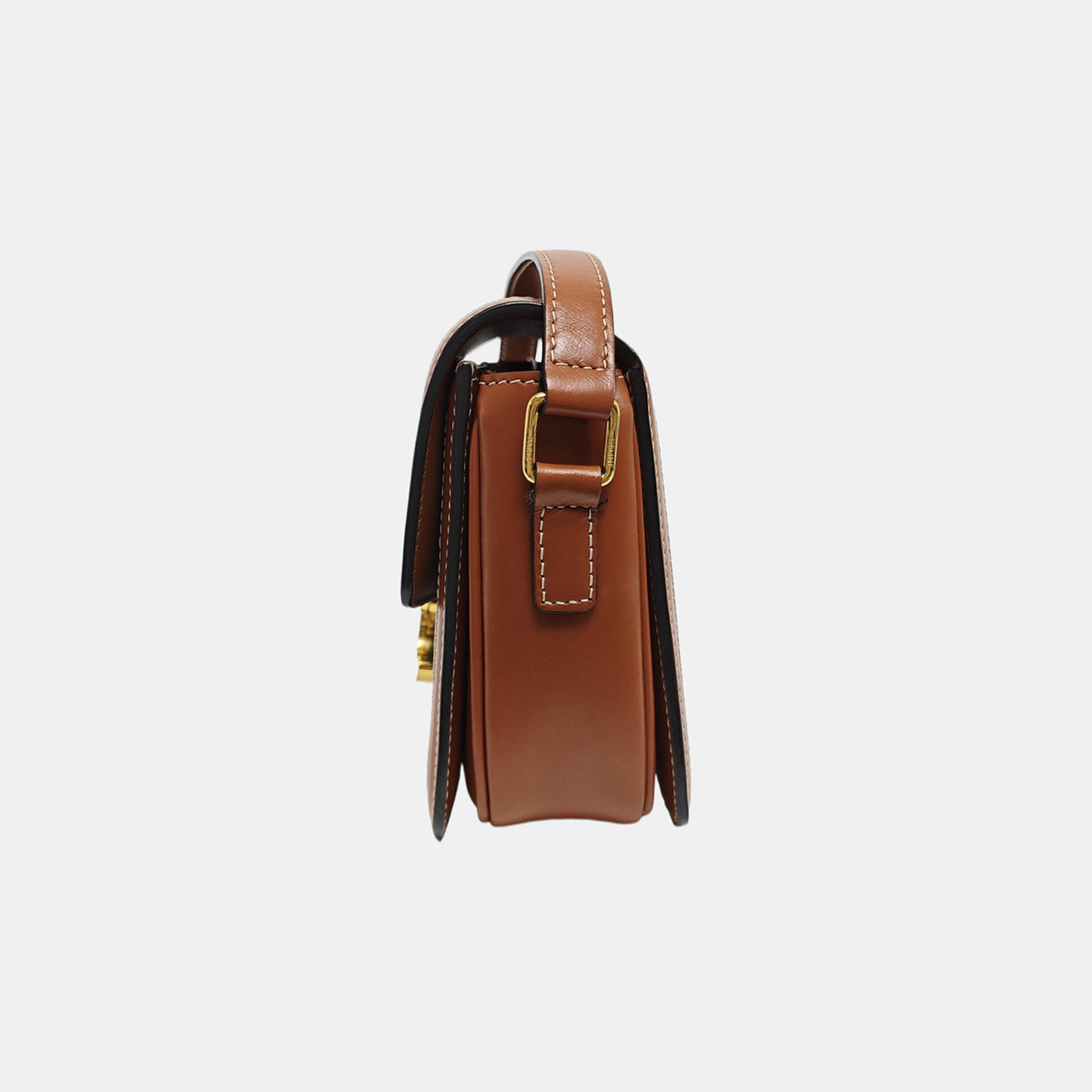 TRIOMPHE Small Coated Canvas Brown