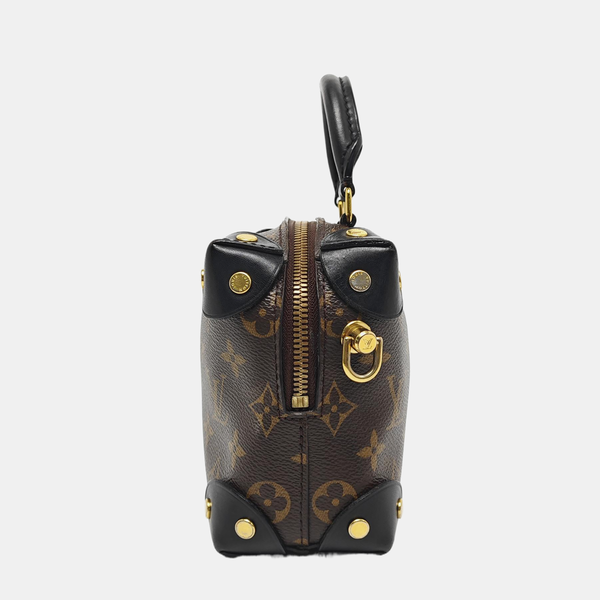 PETITE MALLE Monogram Coated Canvas Brown