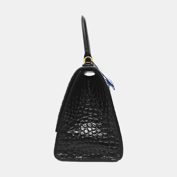 Hourglass S Calfskin Black