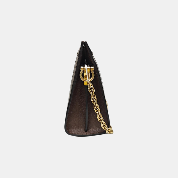 Ophidia Small Monogram Coated Canvas Beige