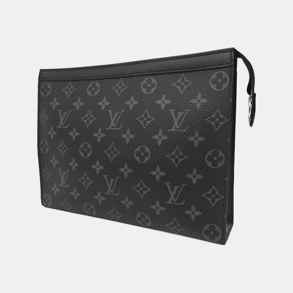 Pochette Voyag MM Monogram Coated Canvas Black