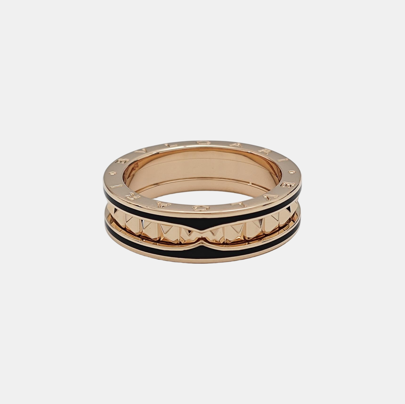 B.ZERO1 18k Rose Gold Ring EU 64